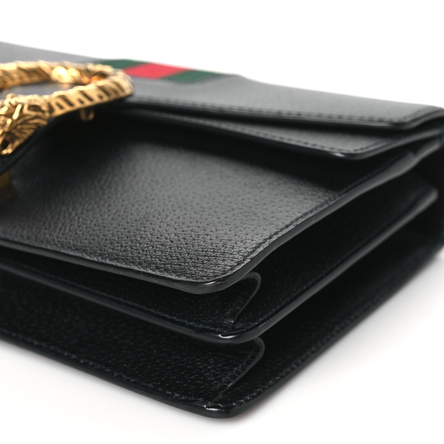 Calfskin Web Small Dionysus Shoulder Bag Black