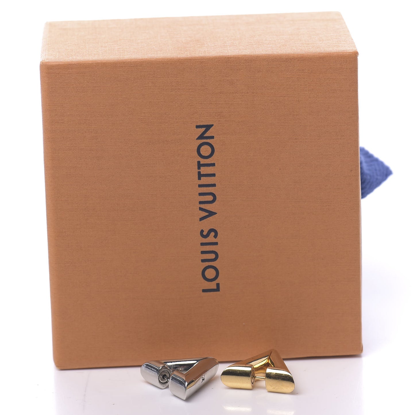 V Earrings Gold Silver