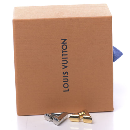 Louis Vuitton V Earrings Gold Silver 6 of 6
