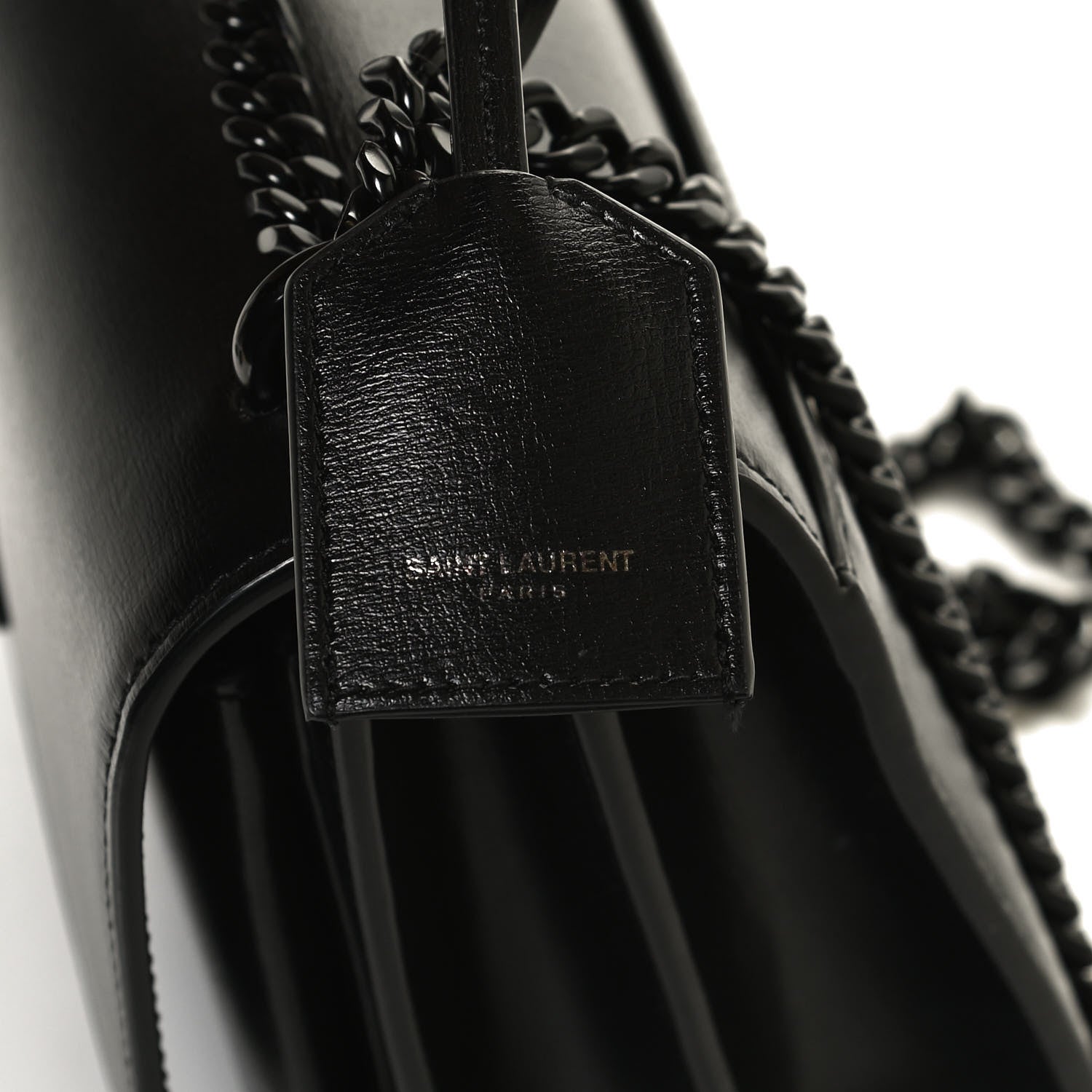 Saint Laurent Calfskin Medium Monogram Sunset Black 12 of 13