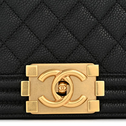 Chanel Caviar Quilted Medium Boy Flap Black 13 of 15