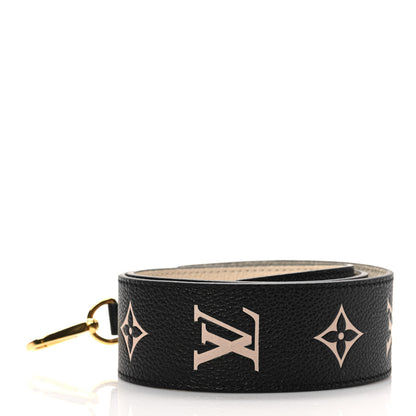 Louis Vuitton Empreinte Monogram Bandouliere Shoulder Strap Black Beige 2 of 4