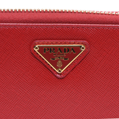 Prada Saffiano Continental Wallet Fuoco 3 of 9