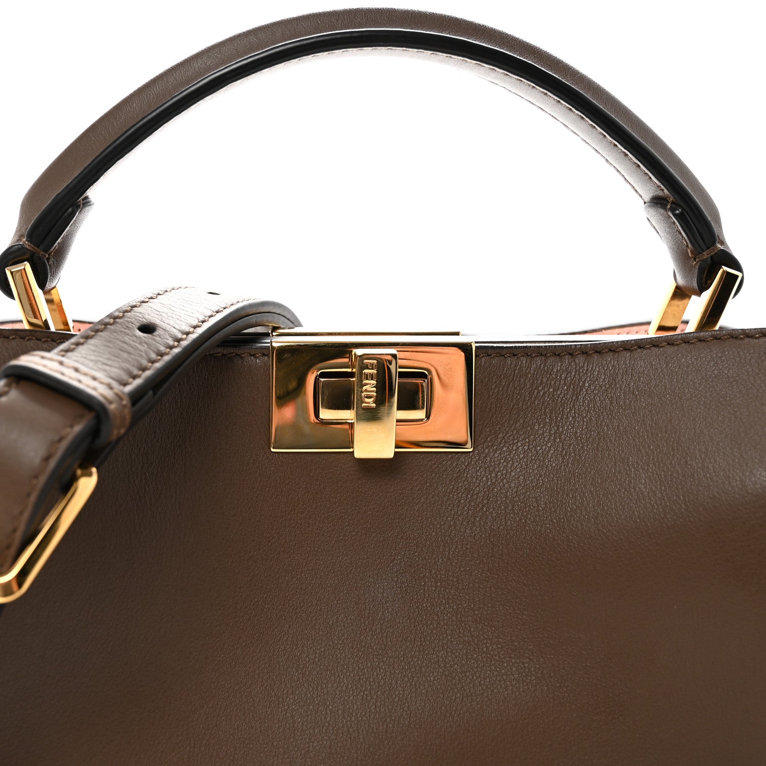 Fendi Vitello Tahiti Burro Bi-Color Medium Peekaboo Iconic