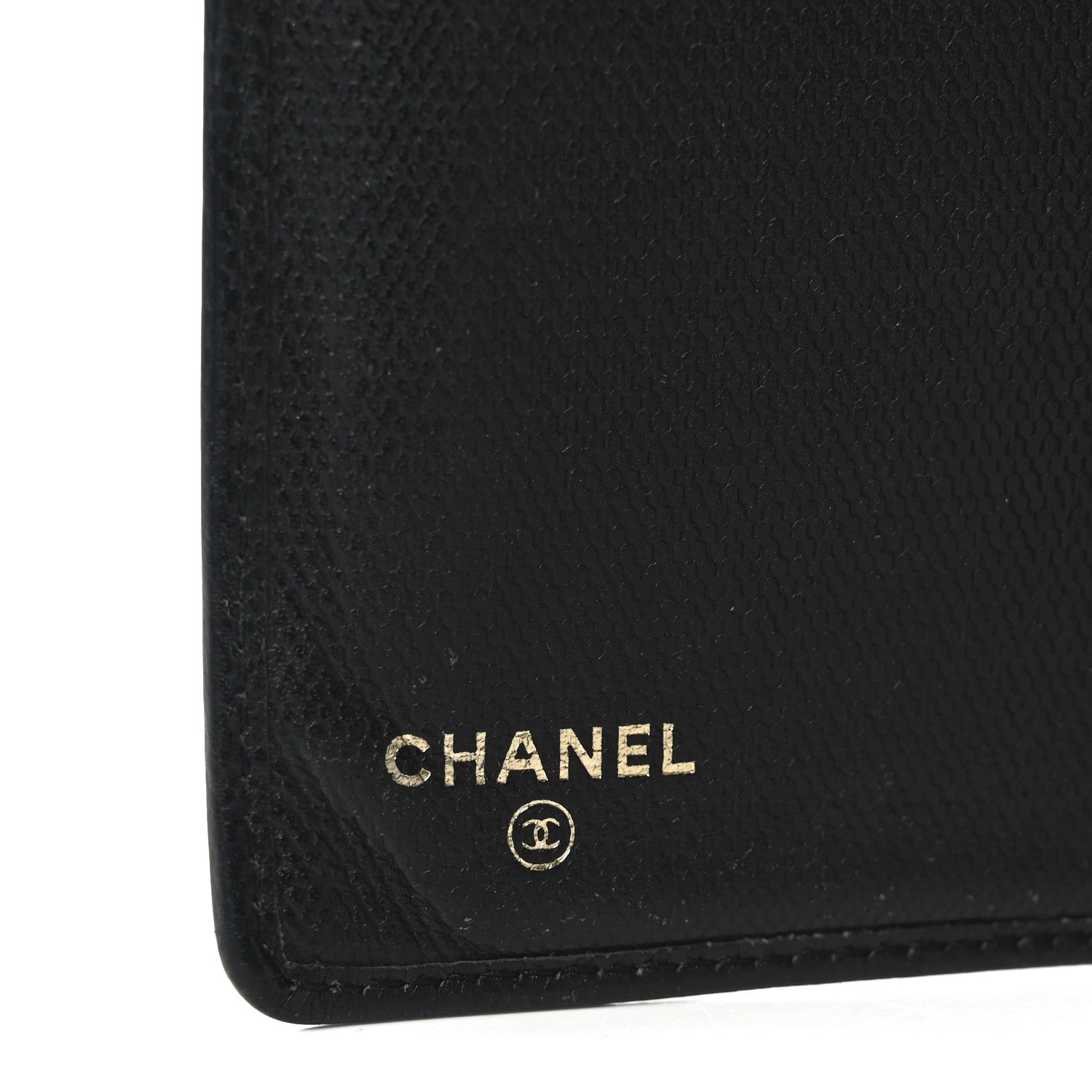 Chanel Grained Calfskin CC Button Yen Wallet Black 6 of 8