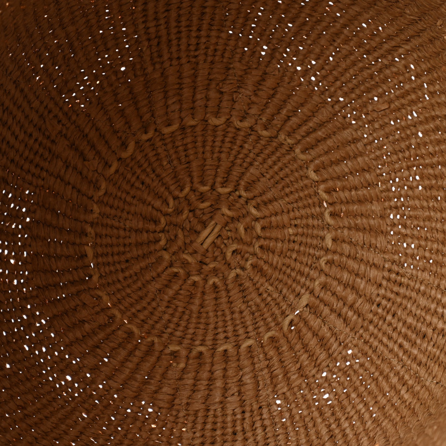 Raffia Large Woody Basket Bag White