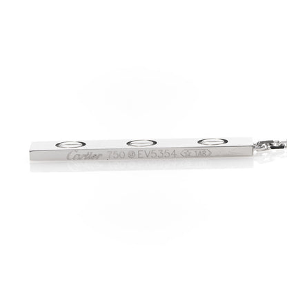Cartier 18K White Gold LOVE Lariat Necklace 5 of 5