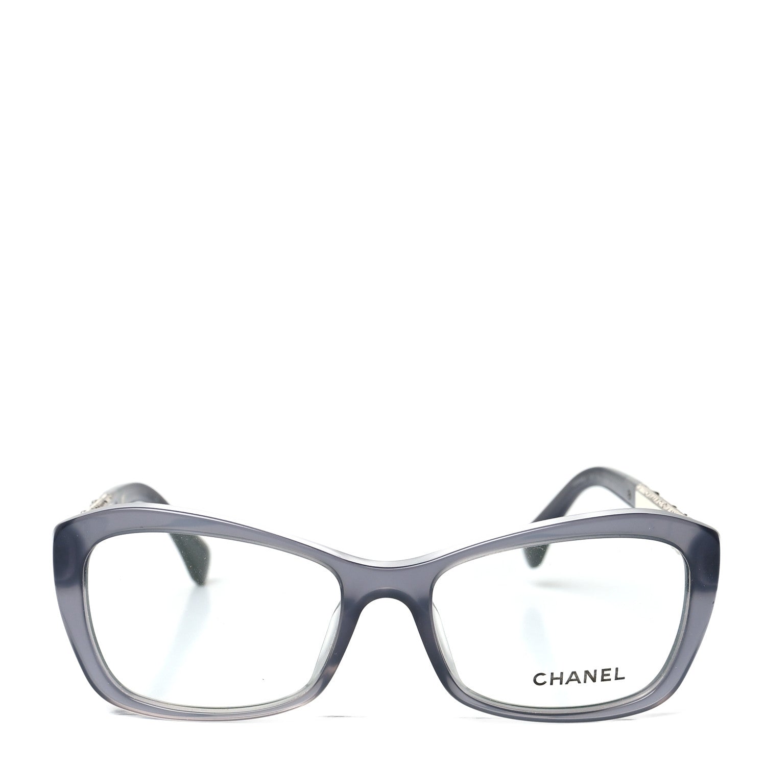 Chanel Crystal Bijou Cat Eye Eyeglasses 3297-B-A Grey 2 of 8