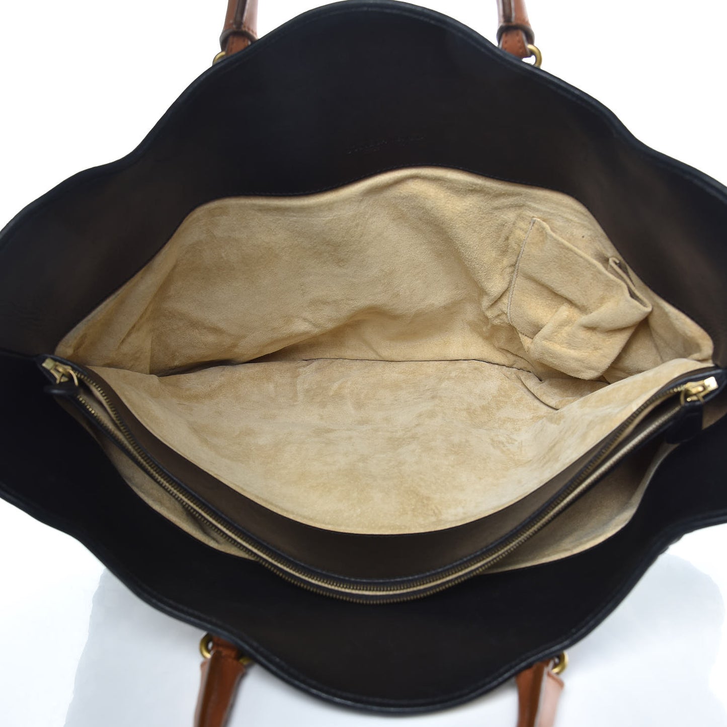 Nappa Intrecciato Shopper Tote Black White