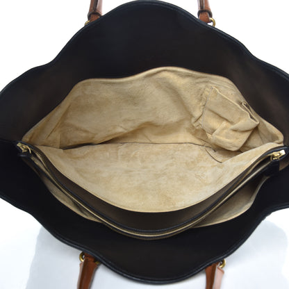 Bottega Veneta Nappa Intrecciato Shopper Tote Black White 5 of 16