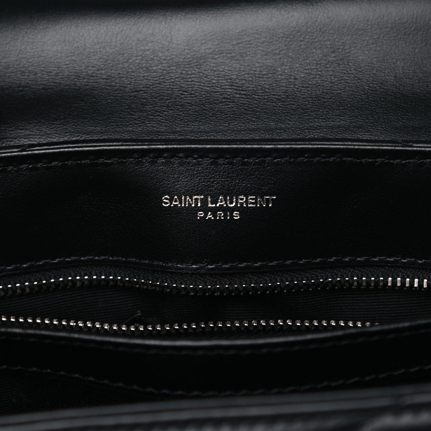Calfskin Y Quilted Monogram Toy Loulou Crossbody Bag Black