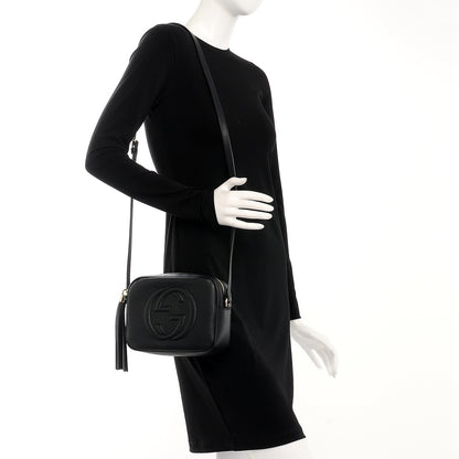 Gucci Pebbled Calfskin Small Soho Disco Bag Black 2 of 7