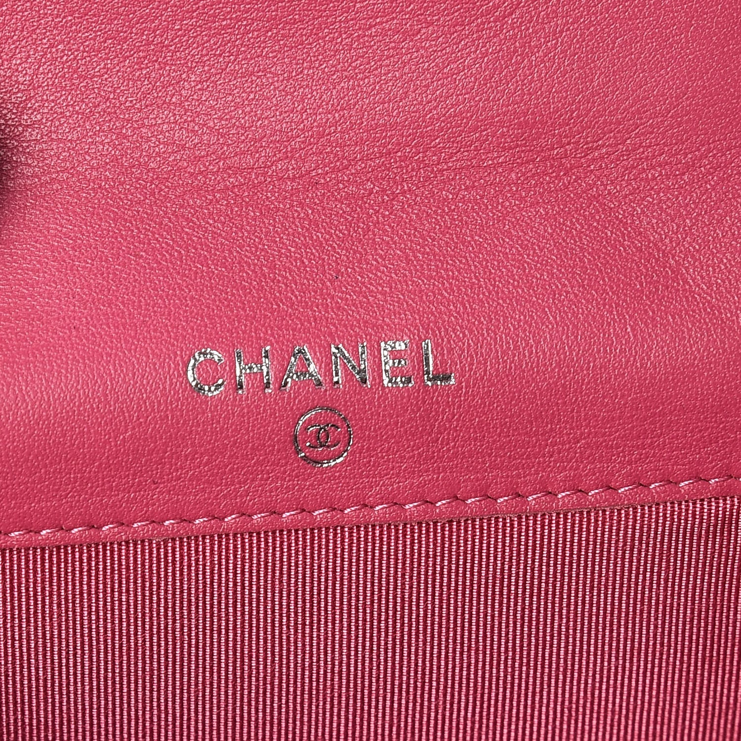 Chanel Patent Quilted Card Holder Pink 6 of 13