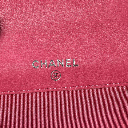 Chanel Patent Quilted Card Holder Pink 6 of 13