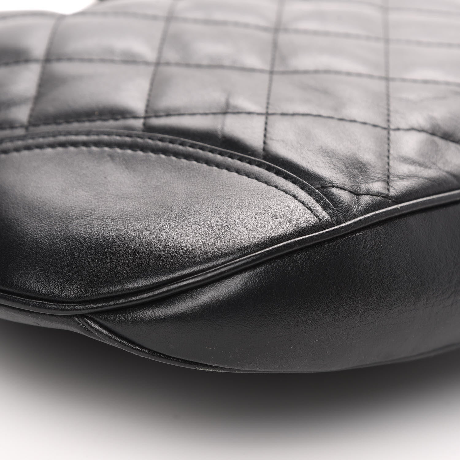 Burberry Calfskin Quilted Brook Hobo Black 8 of 11