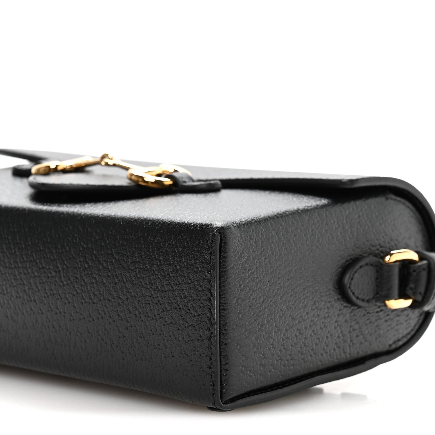 Gucci Calfskin Horsebit 1955 Shoulder Bag Black 9 of 10