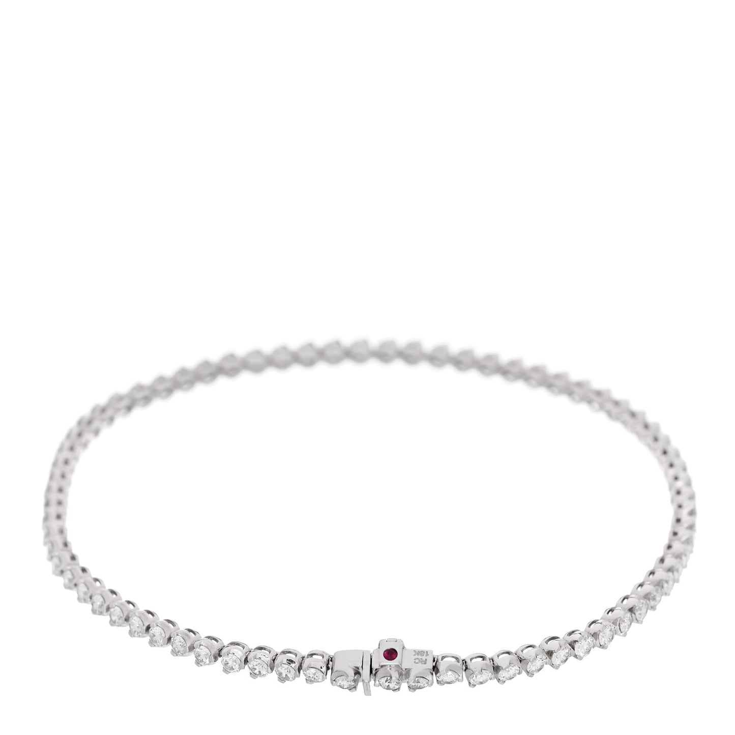 18K White Gold Diamond 2.35ctw Tennis Bracelet