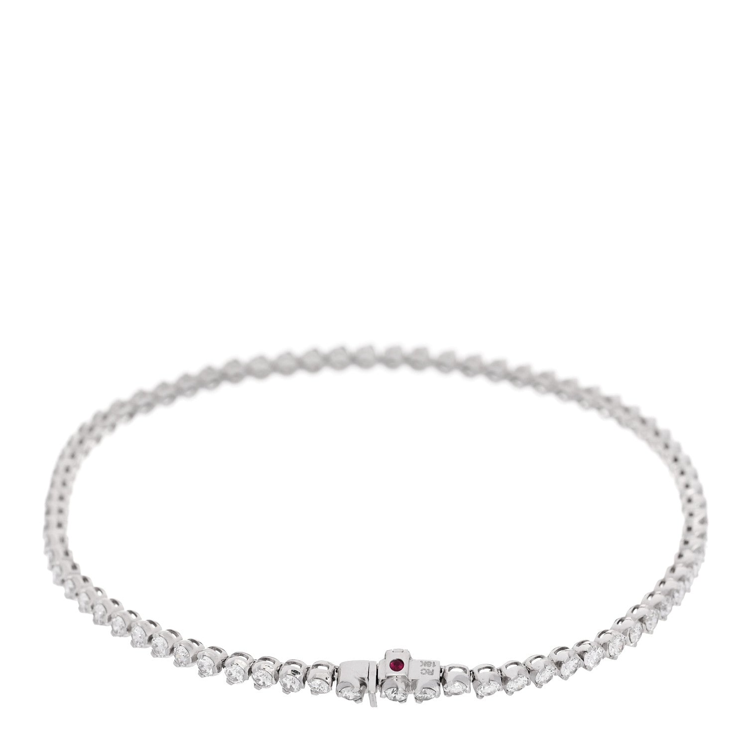Roberto Coin 18K White Gold Diamond 2.35ctw Tennis Bracelet 2 of 3