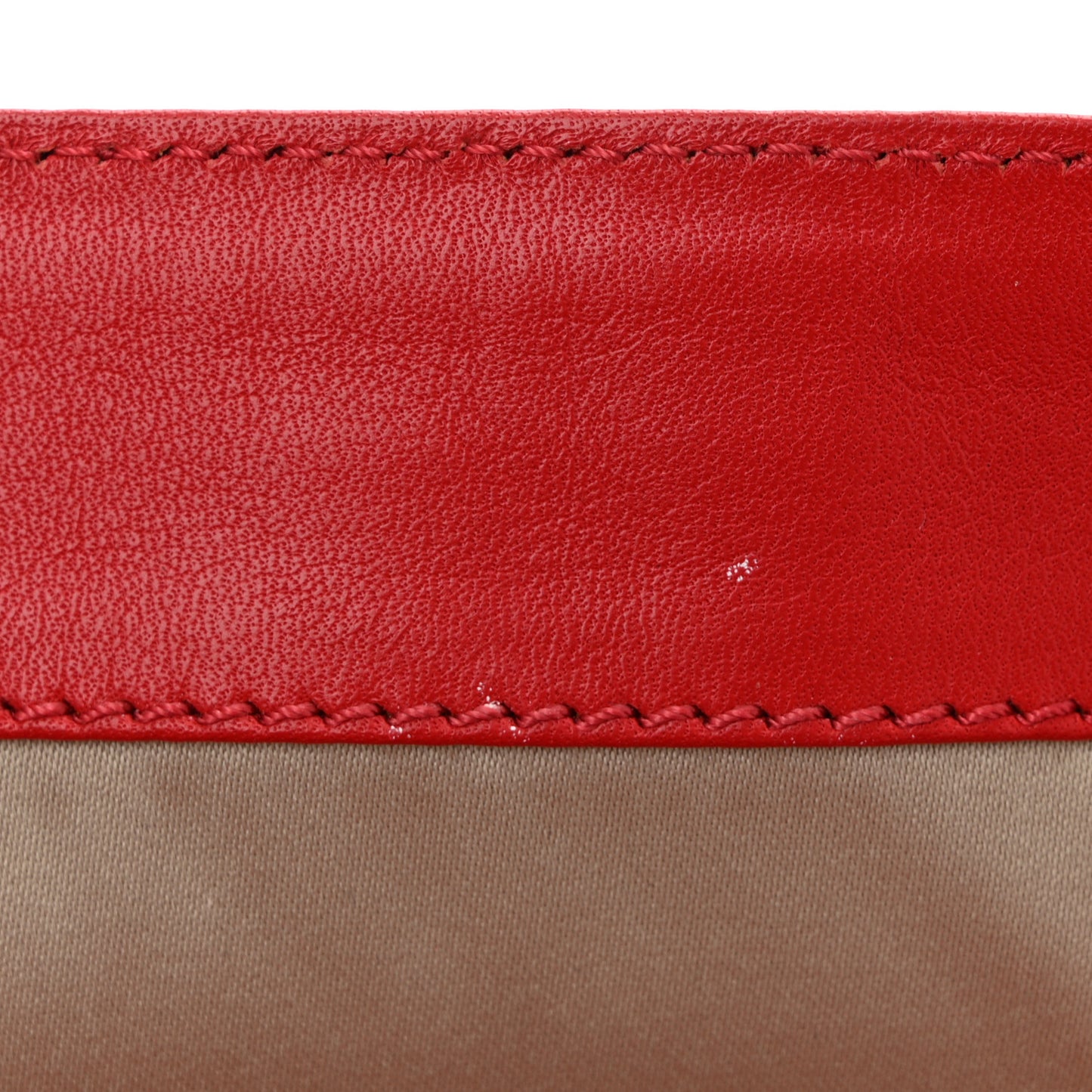 Calfskin Medusa Chain Clutch Red