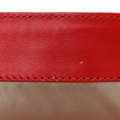 Versace Calfskin Medusa Chain Clutch Red 13 of 13