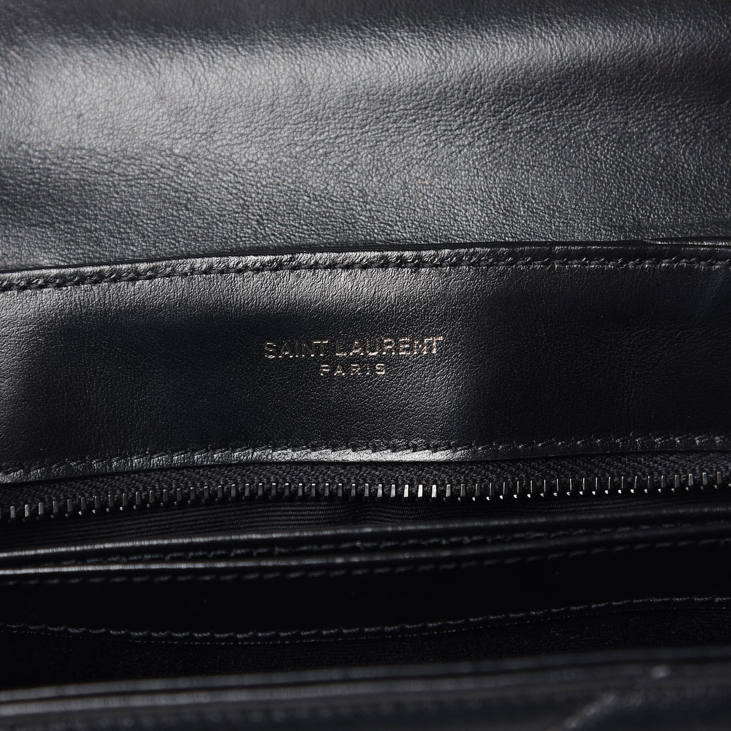 Calfskin Y Quilted Monogram Toy Loulou Crossbody Bag Black