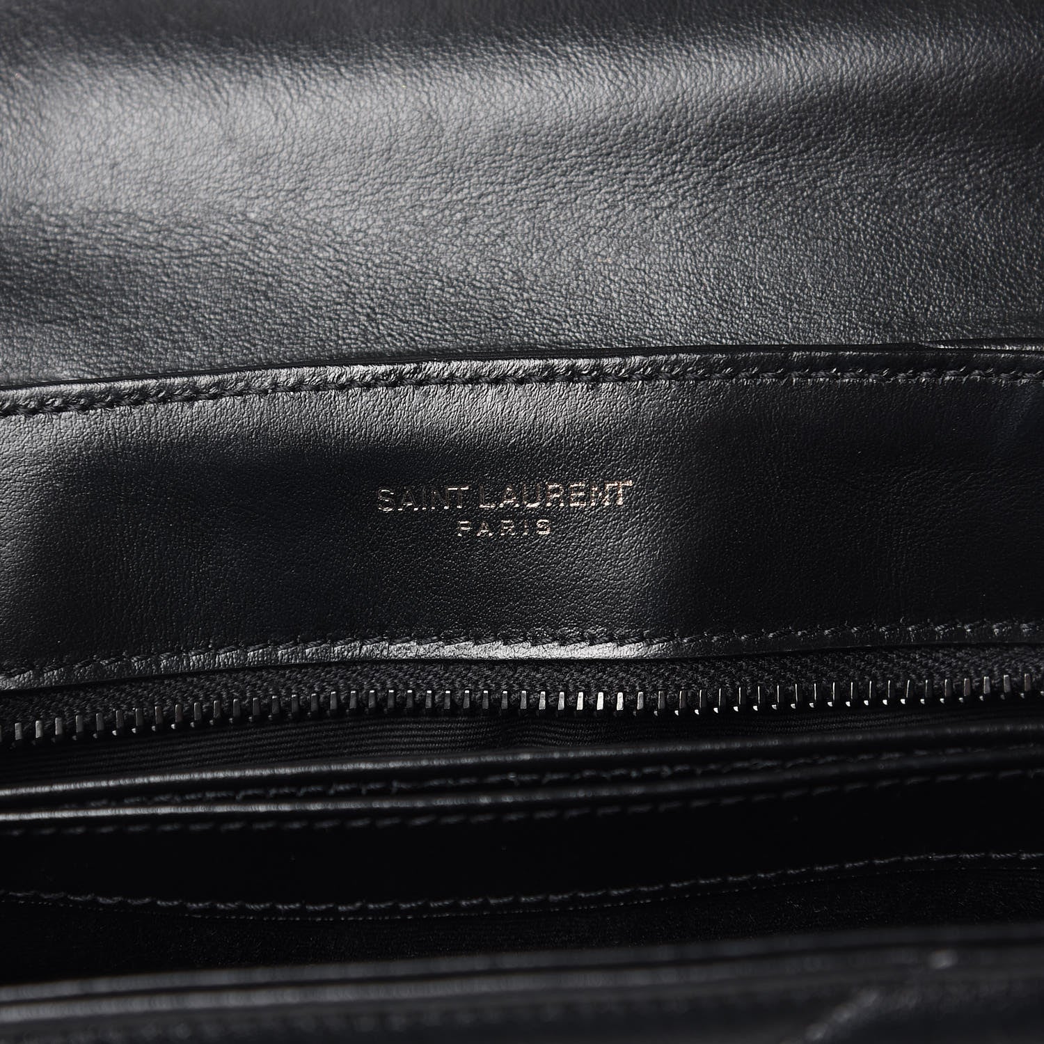 Saint Laurent Calfskin Y Quilted Monogram Toy Loulou Crossbody Bag Black 8 of 10