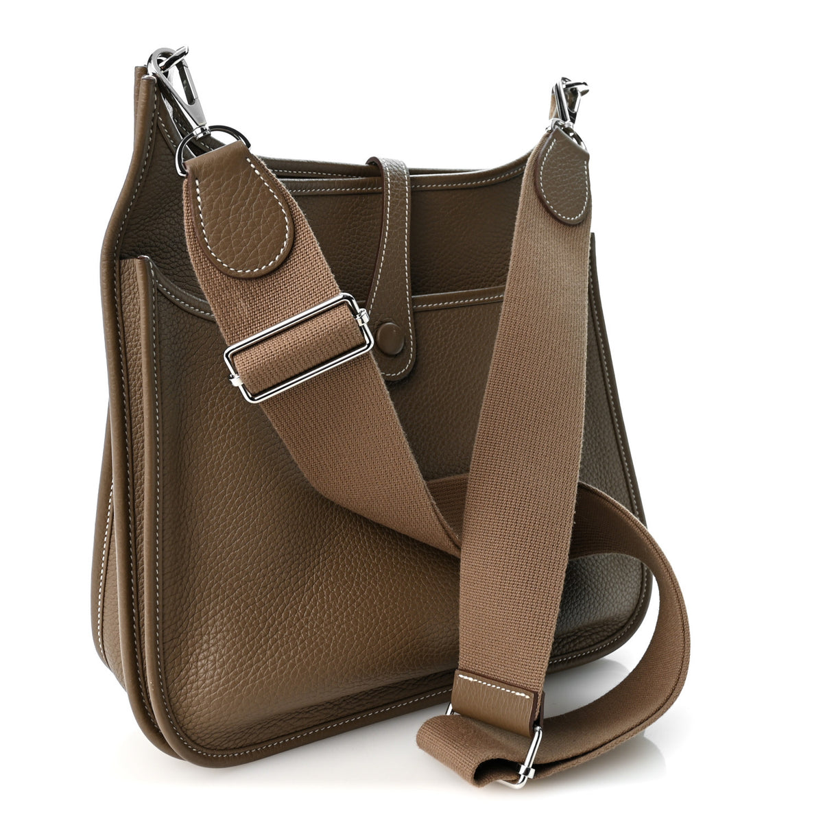Hermes Taurillon Clemence Evelyne III PM Etoupe 3 of 11