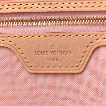 Louis Vuitton Damier Azur Neo Neverfull MM Rose Ballerine 7 of 10