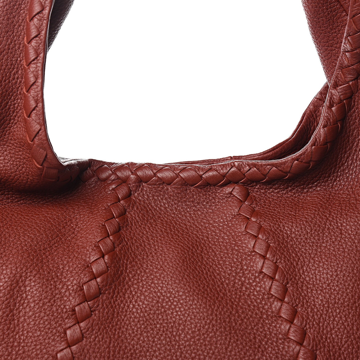 Cervo Deerskin Large Hobo Brique