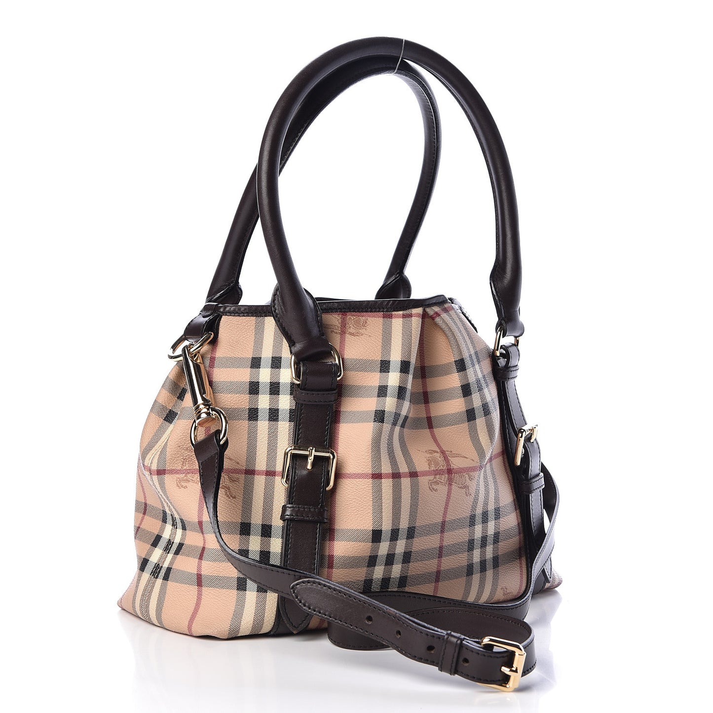 Haymarket Check Small Northfield Tote Chocolate