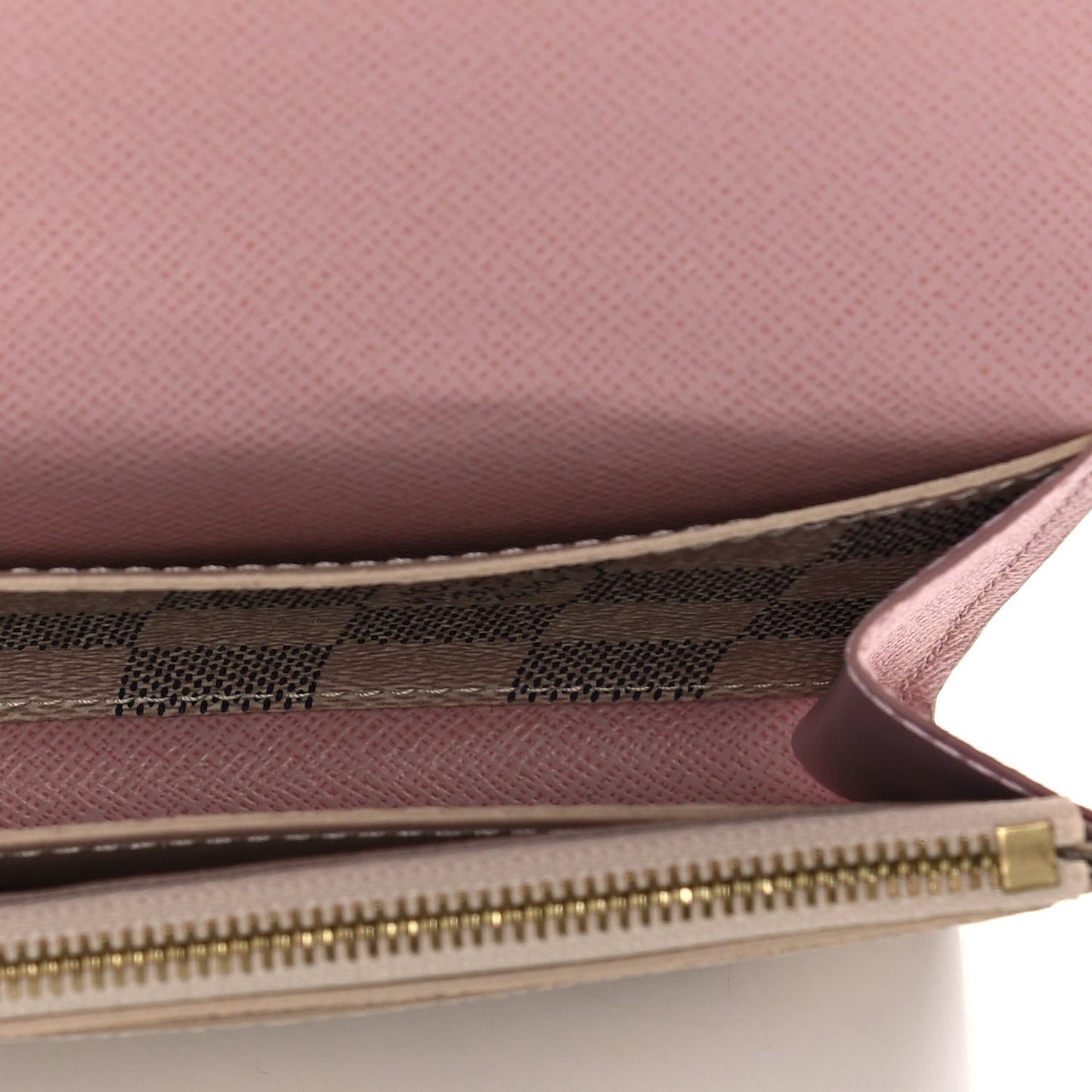 Damier Azur Emilie Wallet Rose Ballerine