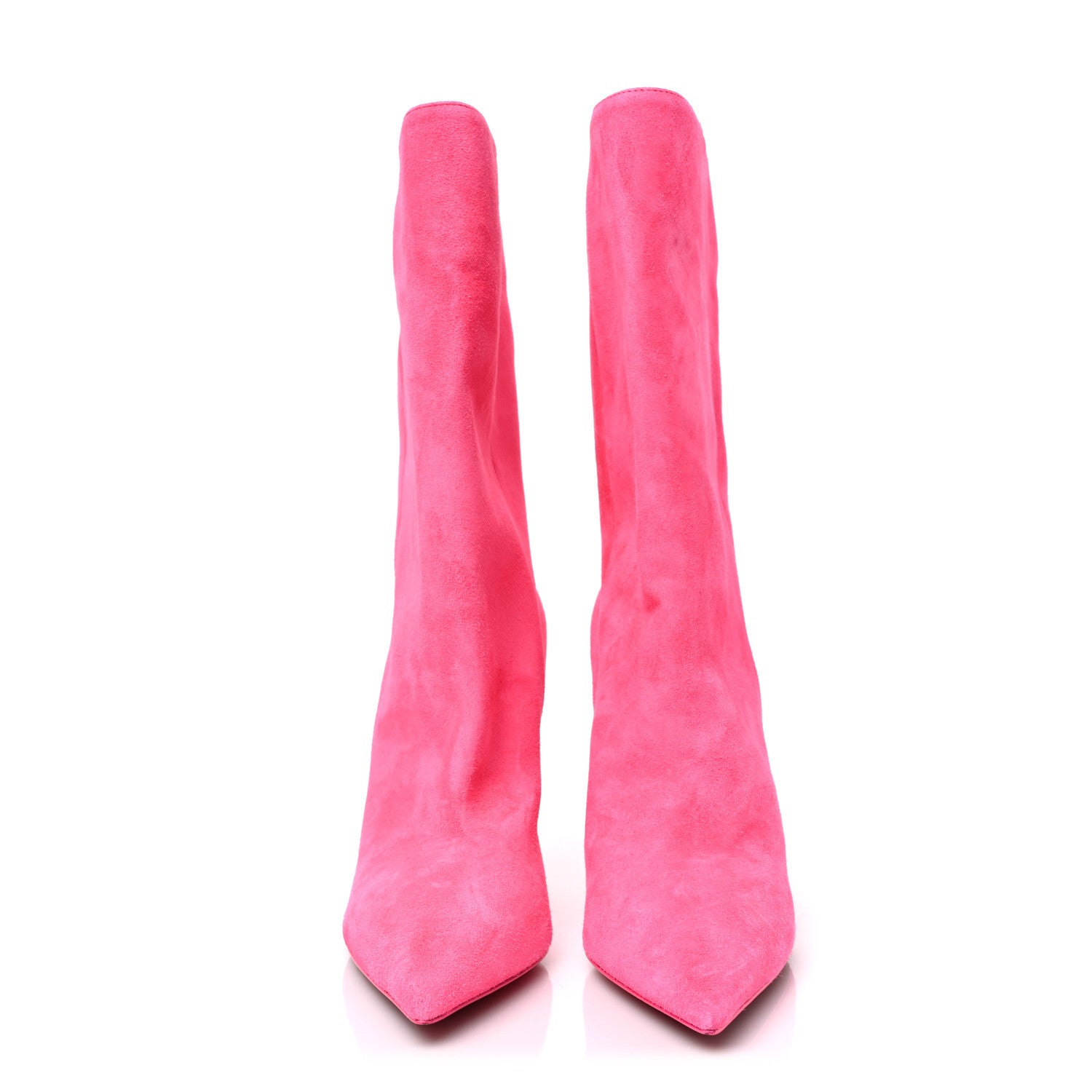Christian Louboutin Veau Velours Astrilarge 100 Booties 37 Pink 3 of 7
