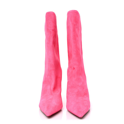 Christian Louboutin Veau Velours Astrilarge 100 Booties 37 Pink 3 of 7