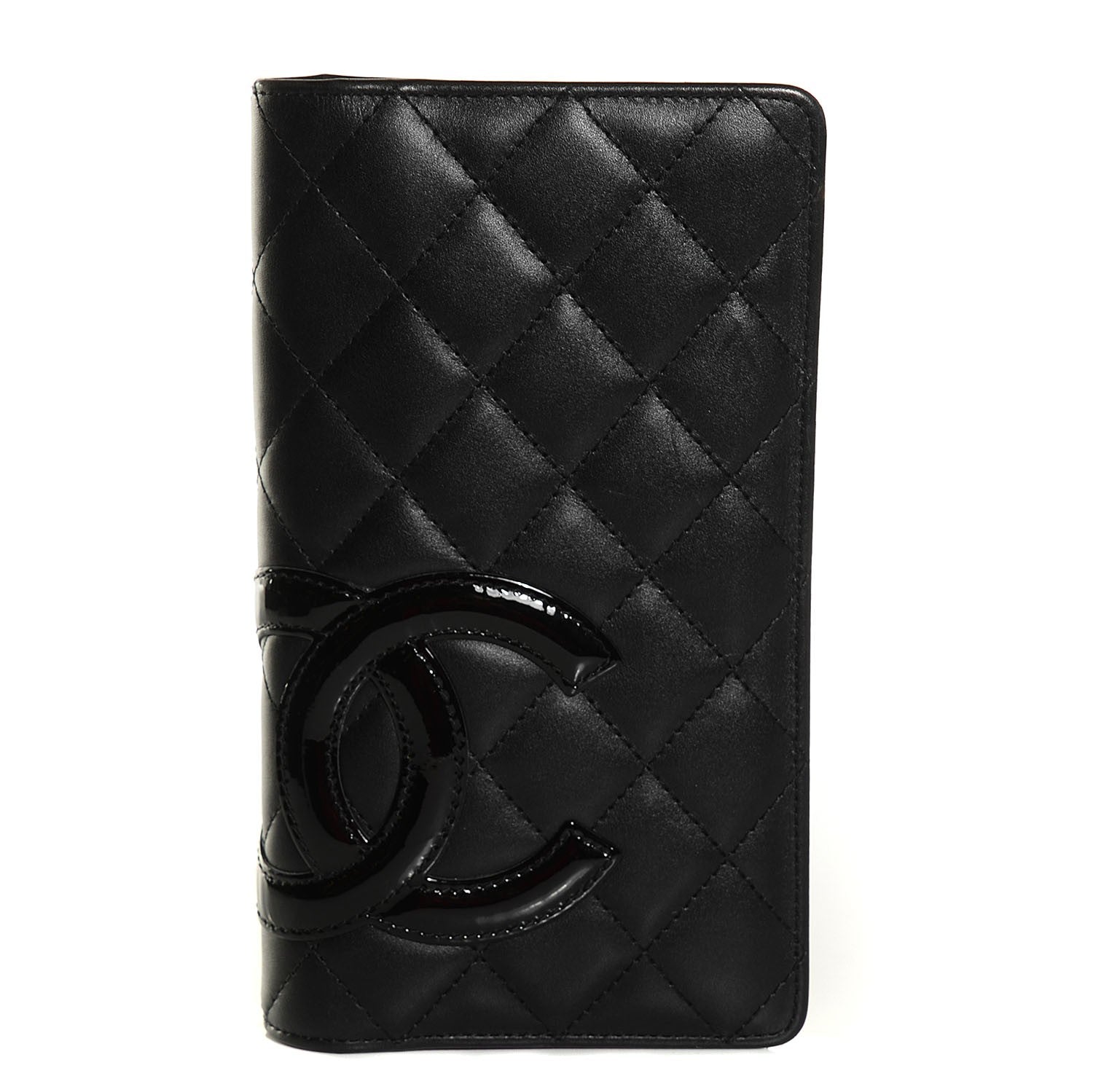 Chanel Calfskin Quilted Cambon Yen Wallet Black 1 of 9