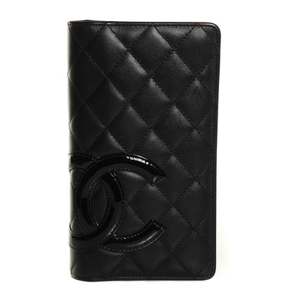 Chanel Calfskin Quilted Cambon Yen Wallet Black 1 of 9