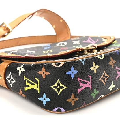 Louis Vuitton Monogram Multicolor Sologne Black 8 of 10