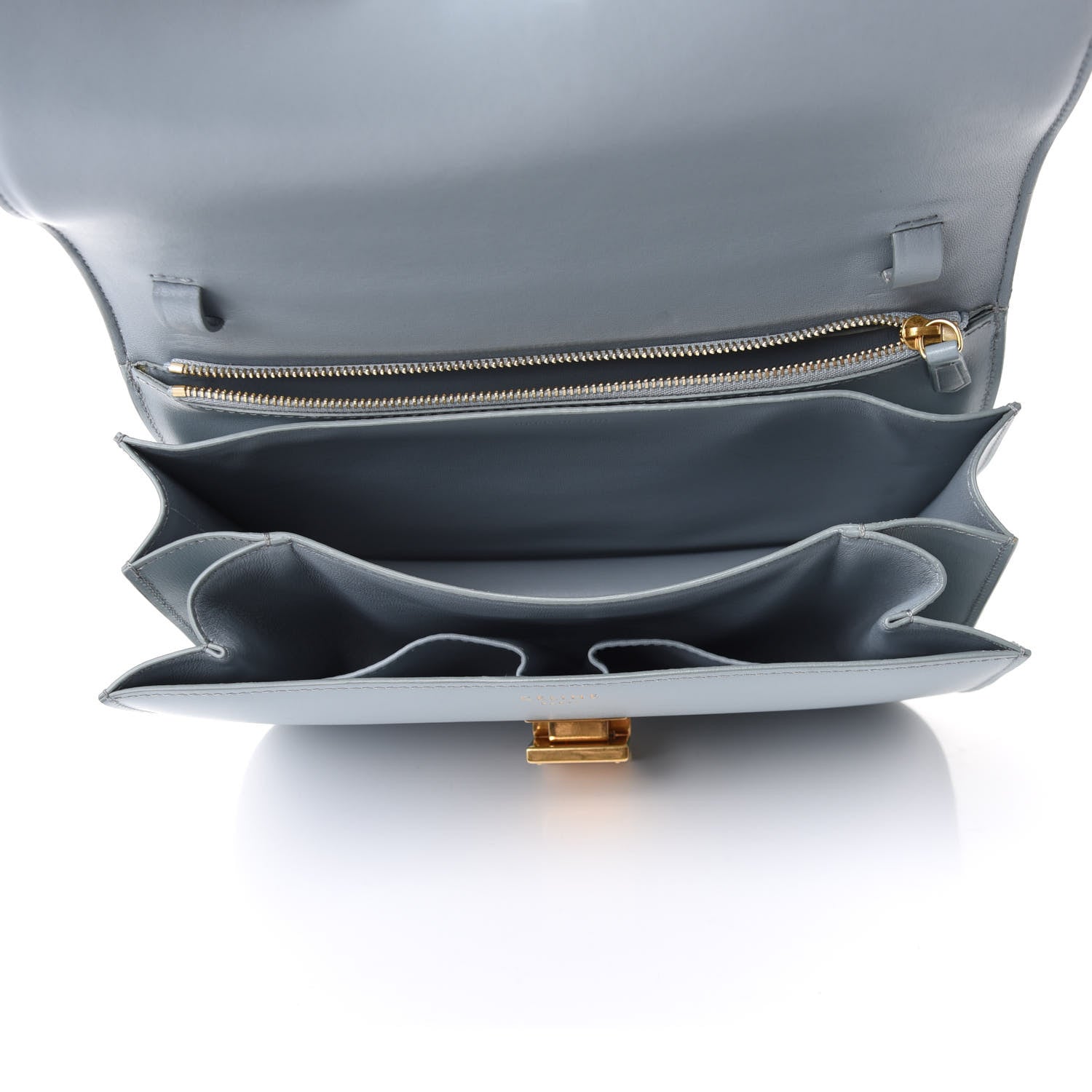 Celine Box Calfskin Medium Classic Box Flap Bag Cloud 4 of 9