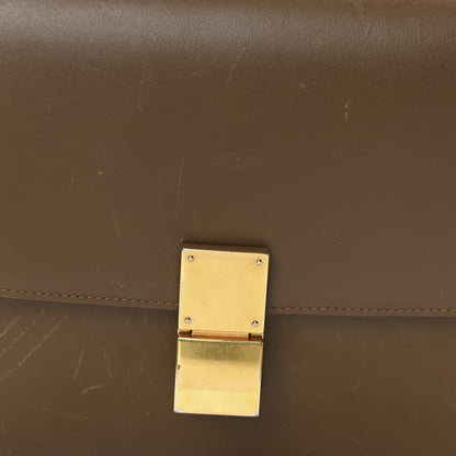 Celine Smooth Calfskin Medium Classic Box Flap Bag Camel 8 of 10