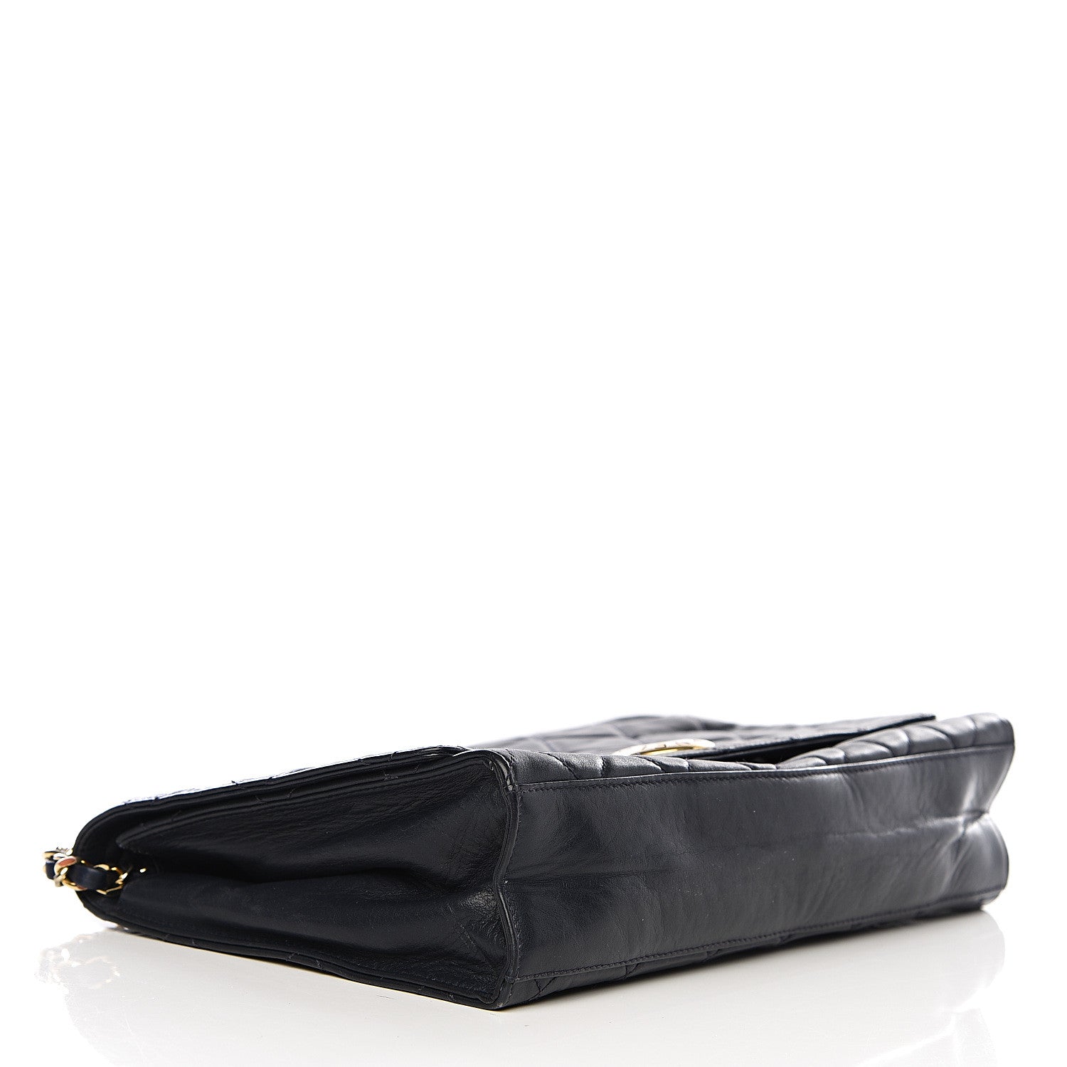 Chanel Lambskin Quilted Medium Single Flap Navy 3 of 13