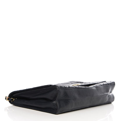 Chanel Lambskin Quilted Medium Single Flap Navy 3 of 13