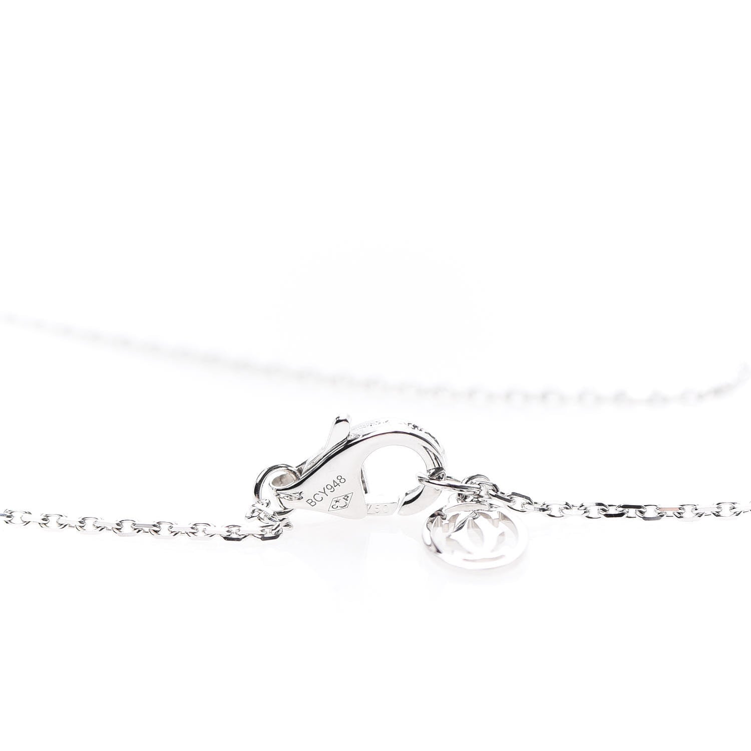 Cartier 18K White Gold Diamond XS D'Amour Pendant Necklace 5 of 6