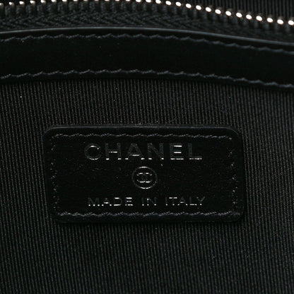 Chanel Caviar Quilted Medium Boy Cosmetic Case Black 6 of 10