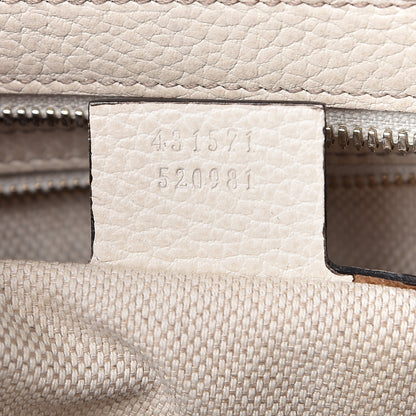 Gucci Dollar Calfskin Medium Soho Top Handle Satchel Hibiscus Red Mystic White Blue 7 of 10