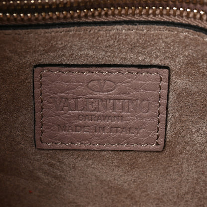 Valentino Garavani Grained Calfskin Rockstud Bucket Bag Poudre 6 of 9