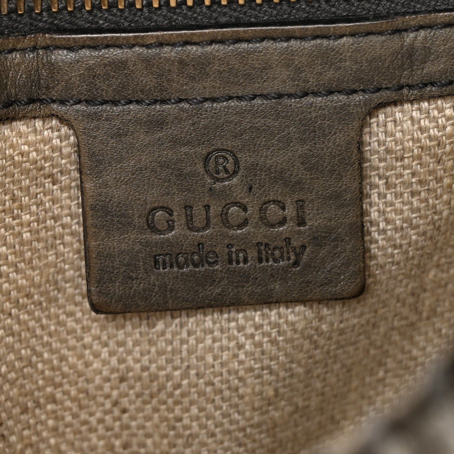 Gucci Calfskin Large New Jackie Shoulder Bag Military 6 of 16