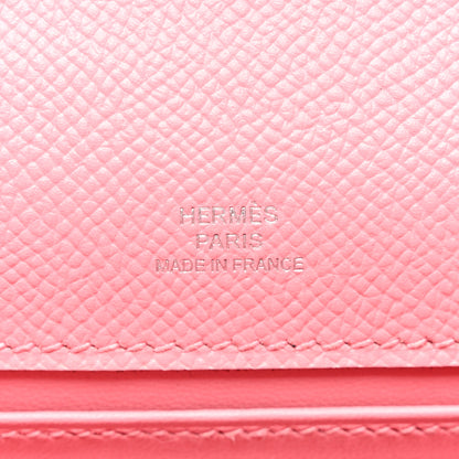 Hermes Epsom Kelly Pochette Clutch Rose Confetti 6 of 9