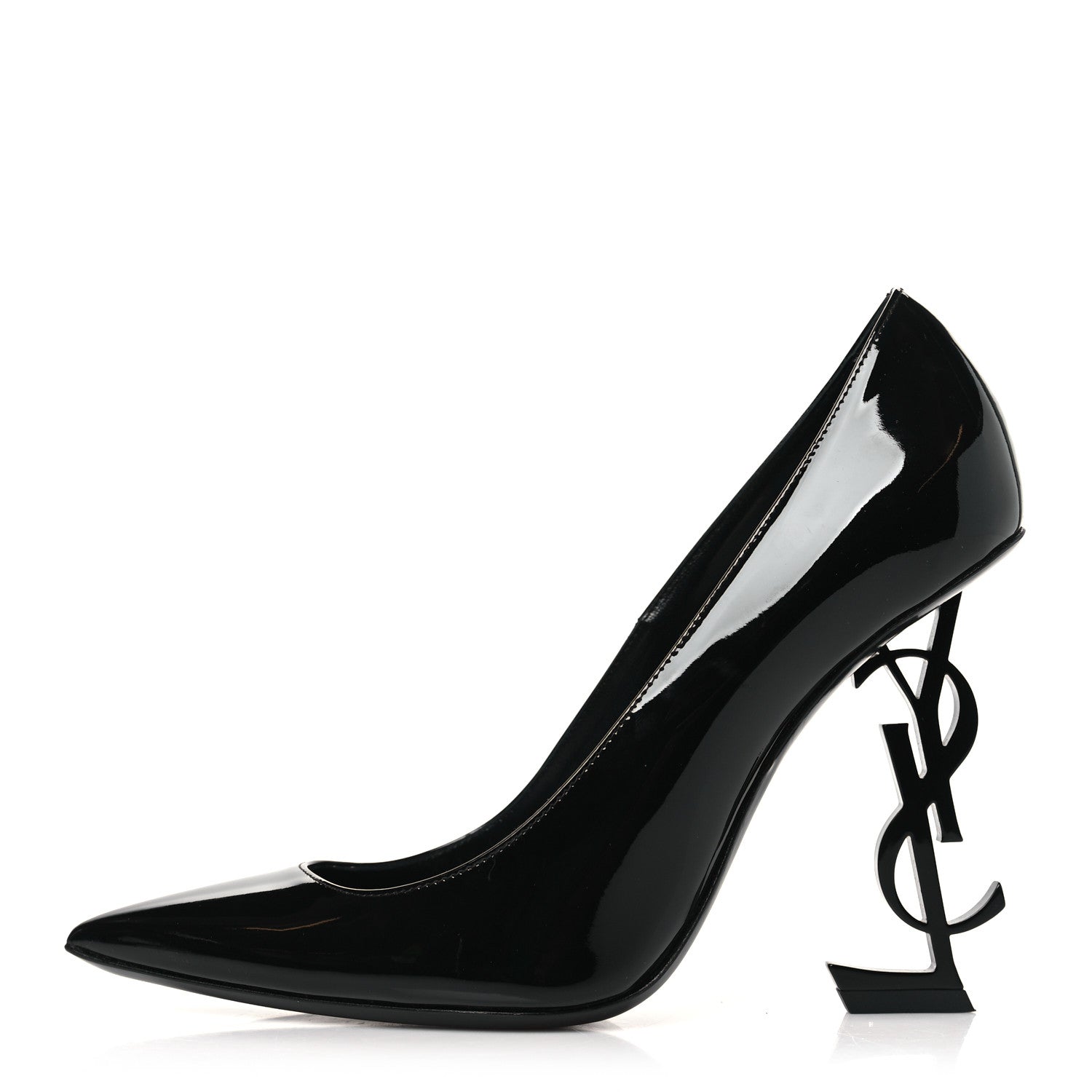 Saint Laurent Patent Opyum 110 Pumps 38 Black 1 of 11