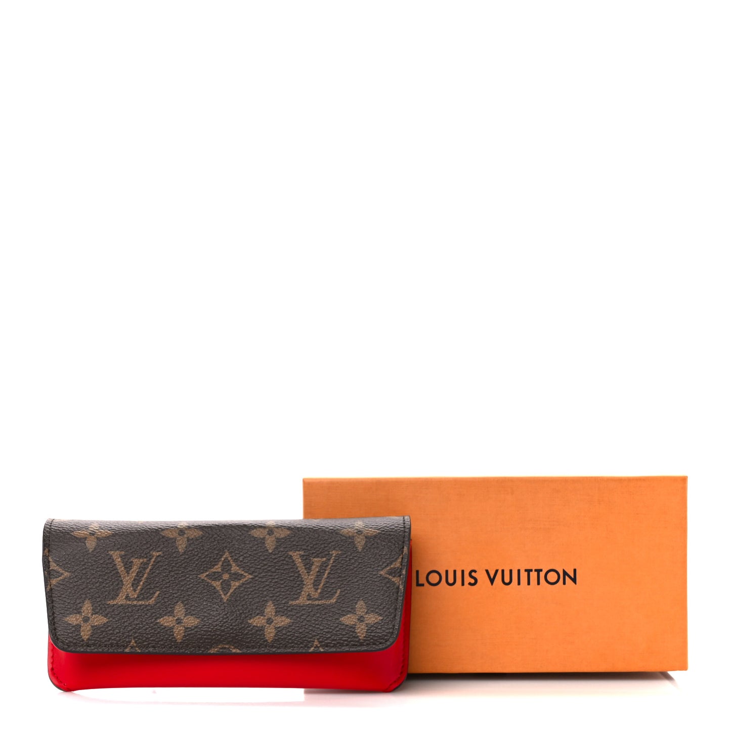 Monogram Woody Glasses Case Rouge