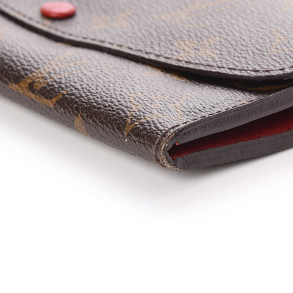 Louis Vuitton Monogram Emilie Wallet Red 9 of 11