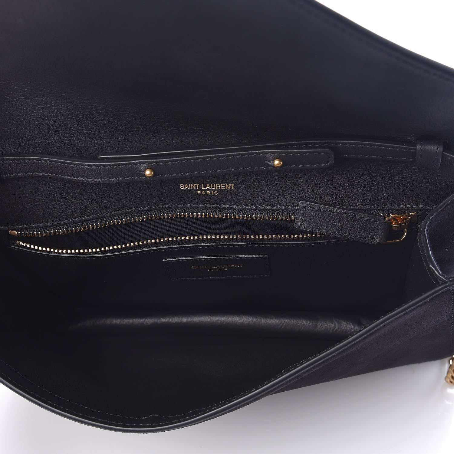 Saint Laurent Suede Calfskin Monogram Le Sept Chain Bag Black 5 of 9